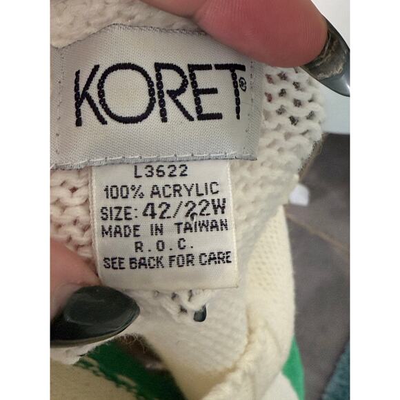 Vintage Koret 80s Fruit Design Knit Top Womens 22 - Picture 3 of 4